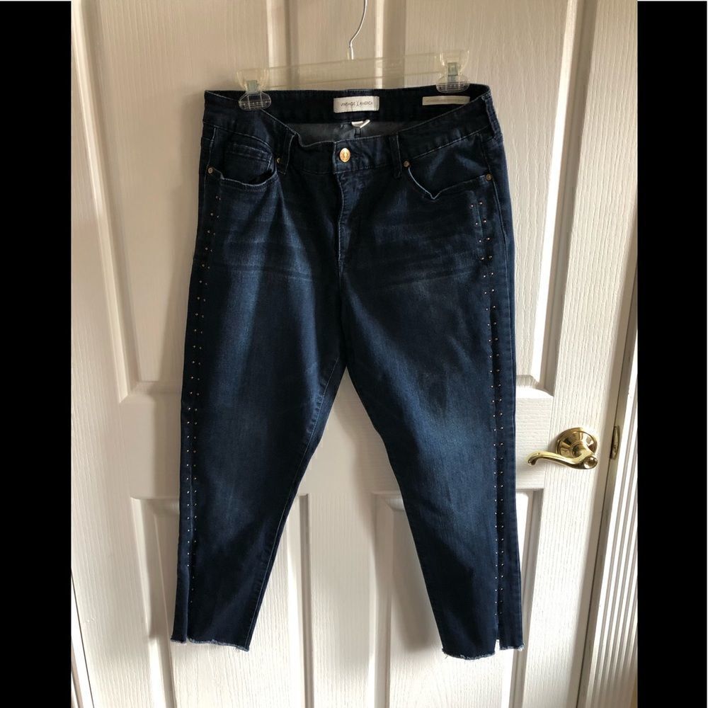 Vintage America jeans with copper stud details